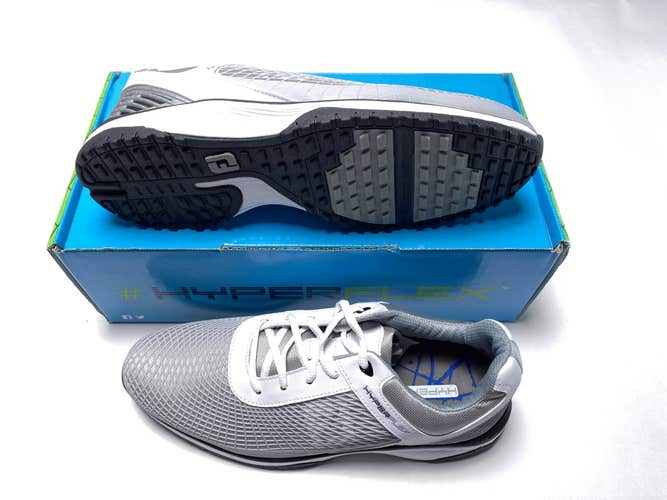 FootJoy HyperFlex Fitness Trainer Shoes White Gray Men's SZ 9 (62800)