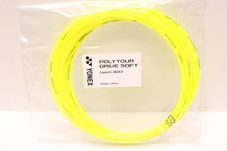 5 SETS: YONEX POLY TOUR DRIVE SOFT (1.25) TENNIS STRING. DEALER PACKAGING