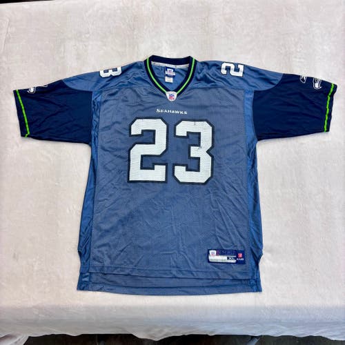 Seattle Seahawks Reebok Men's Jersey XL --- #23 MARCUS TRUFANT --- Authentic NFL Equipment