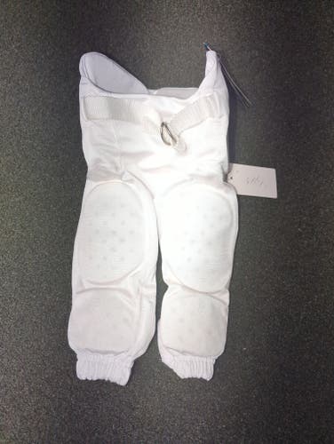 White Unisex XXS Youth Champro Game Pants (New)(#11487-D)