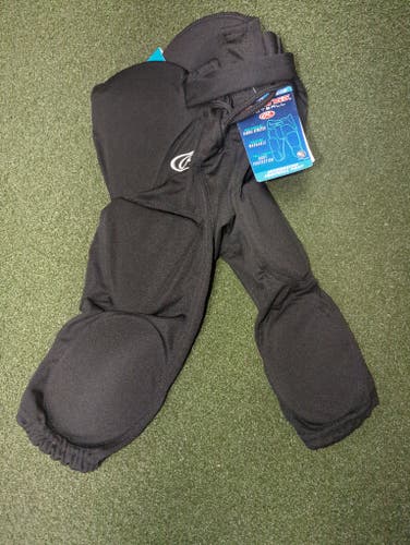 Black Unisex Small Youth Russell Athletic Game Pants (New)(#10888)(D)
