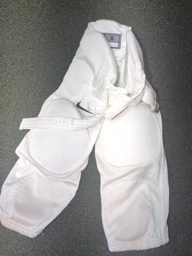 White Unisex Small Youth Nike Game Pants (Used)(4554-D)