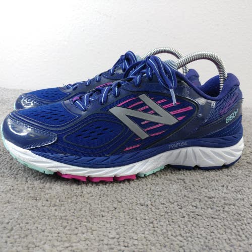 New Balance 860 V7 Womens Size 8.5 Running Shoes Blue Low Top Sneakers Athletic