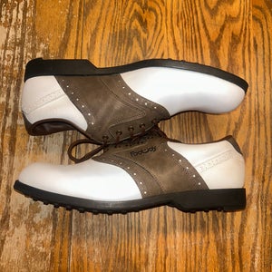 Men's Size M 10.5 (W 11.5) Footjoy Traditions Golf Shoes (Used)