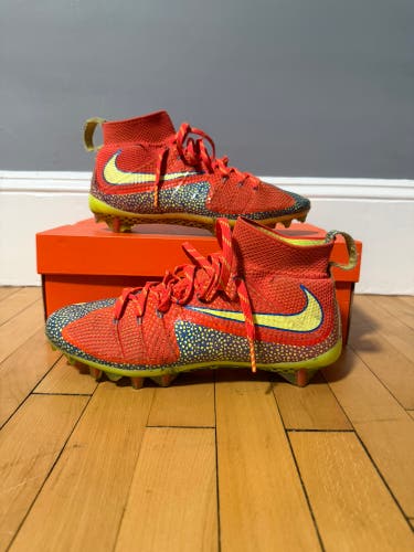 Nike Vapor Carbon Untouchable FlyKnit  TD "Crimson SAFARI" combine cleats 9.5
