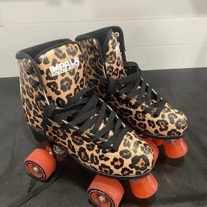Quad Impala Roller Skates : Size 6 Womens : Leopard Print : Brand New! Retail $100+