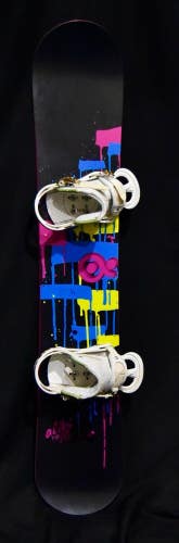 ALIBI ROGUE SNOWBOARD SIZE 149 CM WITH MEDIUM BINDINGS