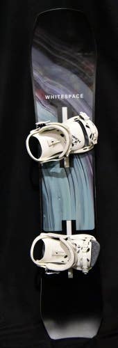 NEW WHITESPACE SNOWBOARD SIZE 150 CM WITH CHANRICH LARGE BINDINGS