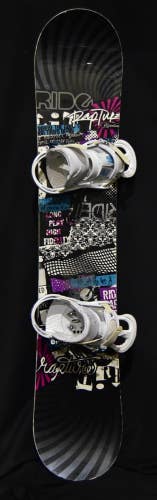 RIDE RAPTURE SNOWBOARD SIZE 143 CM WITH MEDIUM BINDINGS