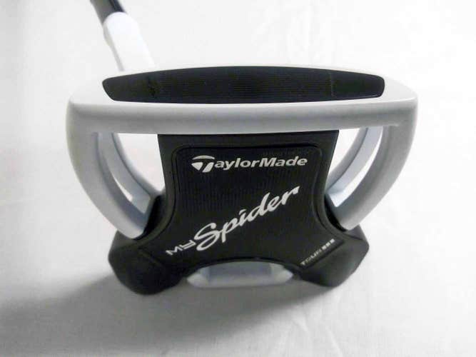 Taylor Made My Spider Tour Putter 34" (White/Black, Mallet, Slant Neck, LEFT) LH