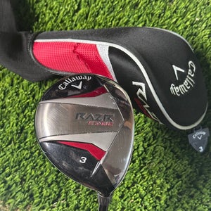 Right Handed Callaway RAZR Edge 3 Fairway Wood 65g Regular Flex Graphite 42.5”