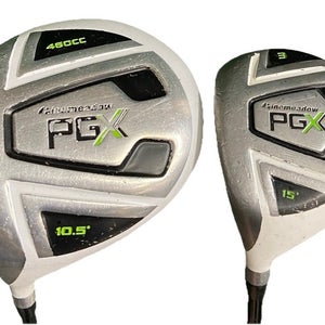 Pinemeadow Golf PGX Wood Set Driver,3w LH Men's Regular Graphite New Mid Grips