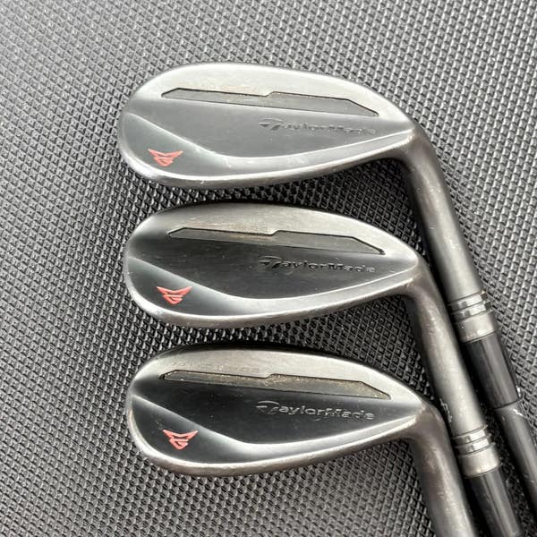 TAYLORMADE MILLED GRIND 2 BLACK WEDGE SET (50, 54, & 58 DEGREE) +1