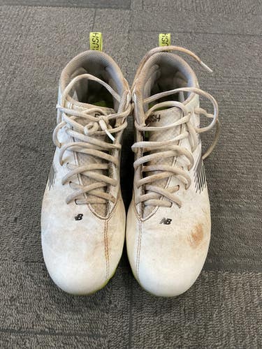 Used New Balance RUSH LAX Cleats Mens White Senior 6.5 11614-S000227197