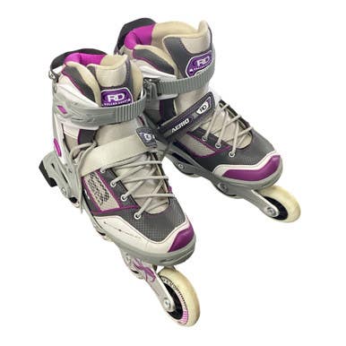 Used RollerDerby ELITE Q60 Senior Roller Quad Skates White Senior 7 11760-S000085425