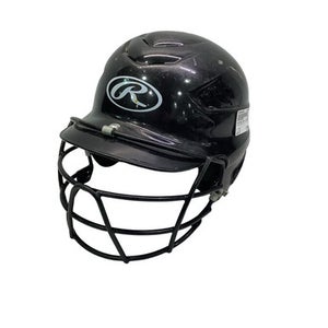 Used Rawlings SMALL BLACK BATTING HELMET Batting Helmet No Mask Black S/M 11347-S000261024