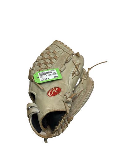 Used Rawlings GG ELITE GGEFP125BW RH Throw Fastpitch Gloves Silver 12 1/2" 11347-S000261132