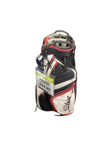 Used Titleist 14 WAY STAND BAG Mens Stand Bag White/Black/Red 11347-S000261131