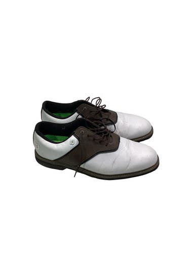 Used Foot Joy Mens Golf Shoes Brown And Black Senior 11.5 11347-S000261129