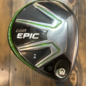 Men's 2017 Callaway GBB Epic Right Handed Fairway Wood Regular Flex 3 Wood (Used)