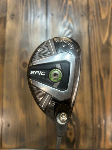 Men's 2019 Callaway Epic Right Handed Hybrid Regular Flex 3H (Used)