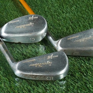 VINTAGE MACGREGOR BYRON NELSON PAR 72 IRONS SET 5,7,9 STEEL PYRATONE SHAFTS RH