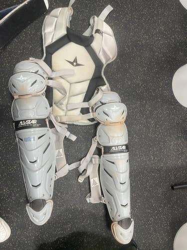 Used All Star CATCHERS SET Catchers Equipment Other White 11337-S000476394