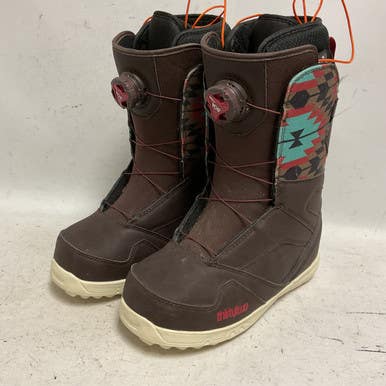 Used ThirtyTwo STW BOA Womens Snowboard Boots Brown Senior 7.5 11855-S000196519
