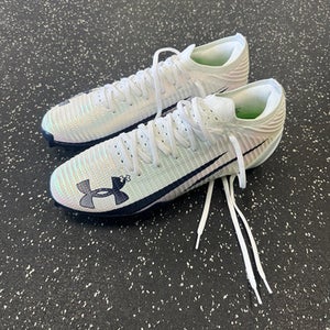 Used Under Armour INTELLIKNIT Adult FB Cleats White Senior 13 11849-S000034523