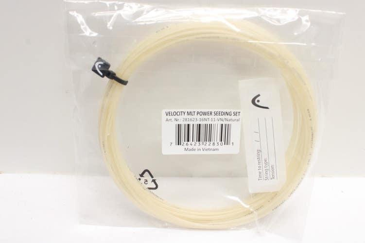 3 SETS: HEAD VELOCITY POWER  16 (1.30) MULTI TENNIS STRING. BULK/DEMO PACKAGE