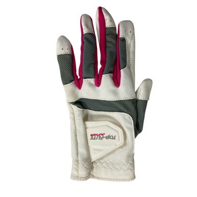 Used Top Flite Jr Golf Glove Pink And White SM 11406-S000108221