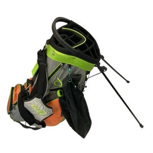 Used DROC STAND BAG GRY/ORG/GRN Mens Stand Bag Orange 11406-S000108234