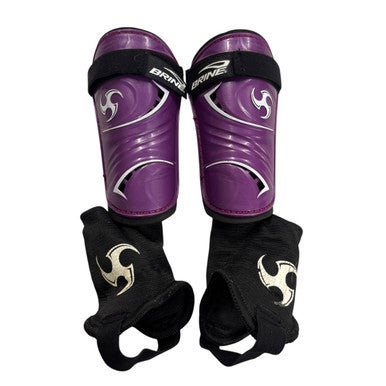 Used Brine Soccer Shin Guards Youth Purple LG 11406-S000107733