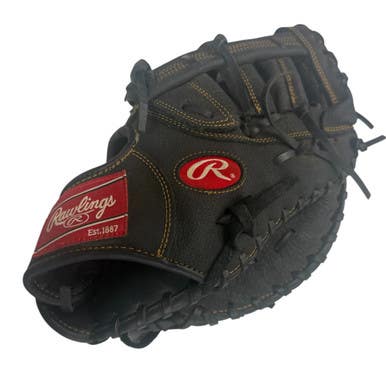 Used Rawlings RENEGADE 1ST BASE MITT BB/SB First Base RH Throw Black 12 1/2" 11406-S000108119