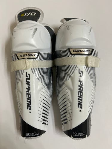 Used Junior Bauer Supreme S170 10" Shin Pads