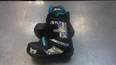 Used Burton GROM Boys Snowboard Boots Black Junior 01 11339-S000197255