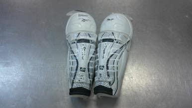 Used Reebok SHINS Junior Shin Guards White 11" 11339-S000197234
