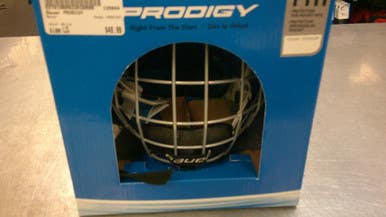 Used Bauer PRODIGY Helmet Cage Combo White LG 11339-S000196819