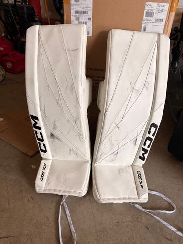 34" 2024 CCM Axis XF Goalie Leg Pads (Used)