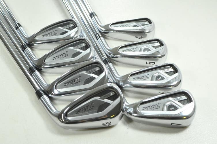 Titleist T300 2021 4-PW,48* Iron Set Stiff Flex Right AMT Red S300 Steel #207040