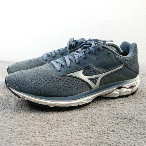 Mizuno Wave Rider 23 Womens Size 9 Running Shoes Low Top Sneakers Gray Blue