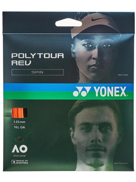 LOT OF 2 SETS: YONEX POLY TOUR REV (125) ORANGE CO-POLY TENNIS STRINGS