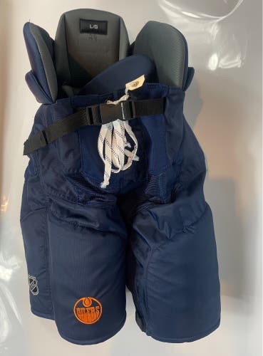 Edmonton Oilers Men's Senior Large Bauer Hockey Pants Pro Stock