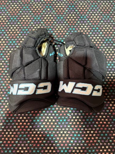 Utah Hockey Club CCM Tacks XF Pro Gloves 14" Pro Stock (Used)
