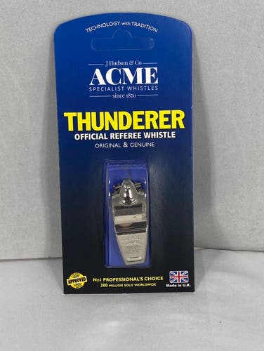 ACME Thunderer Lanyard Whistle Nickel Plated