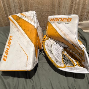 Bauer Supreme 2S Pro Goalie Blocker Catcher Used Pro Stock