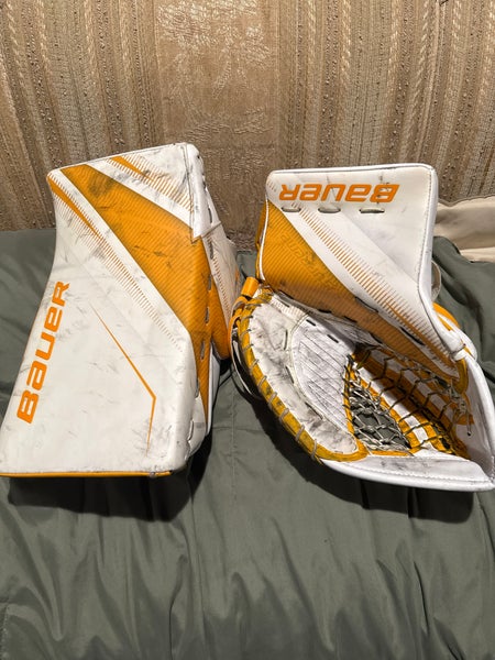Bauer Supreme 2S Pro Goalie Blocker Catcher Used Pro Stock