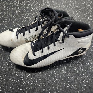 Used Nike HUARACHE 7 LAX Cleats Mens Black And White Senior 13 11849-S000034461