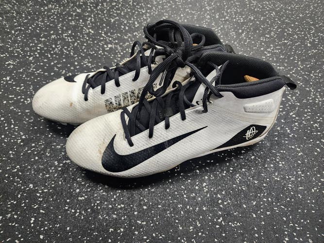 Used Nike HUARACHE 7 LAX Cleats Mens Black And White Senior 13 11849-S000034461