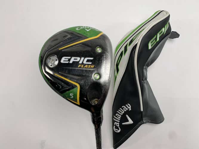 Callaway EPIC Flash 5 Fairway Wood 18* HZRDUS Smoke 6.0 Black 70g Stiff RH HC